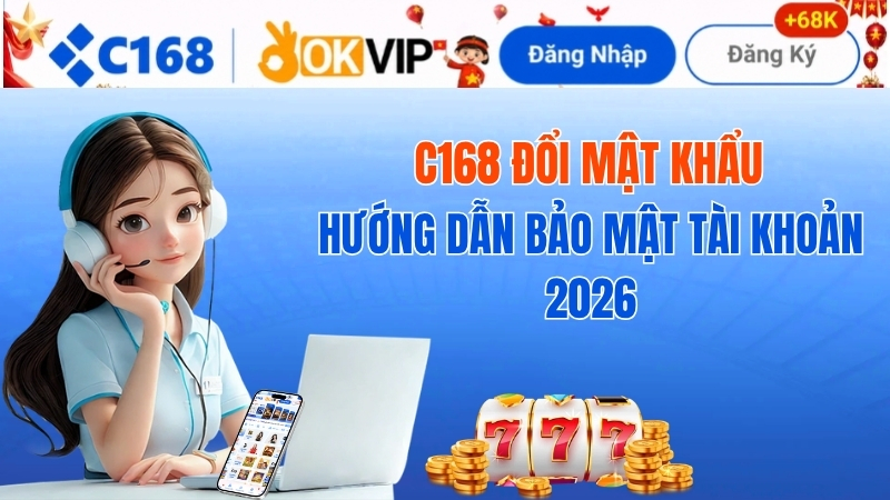 Hướng dẫn chi tiết quy trình c168 đổi mật khẩu an toàn và bảo mật 2026 2 C168 Đổi Mật Khẩu – Hướng Dẫn Bảo Mật Tài Khoản